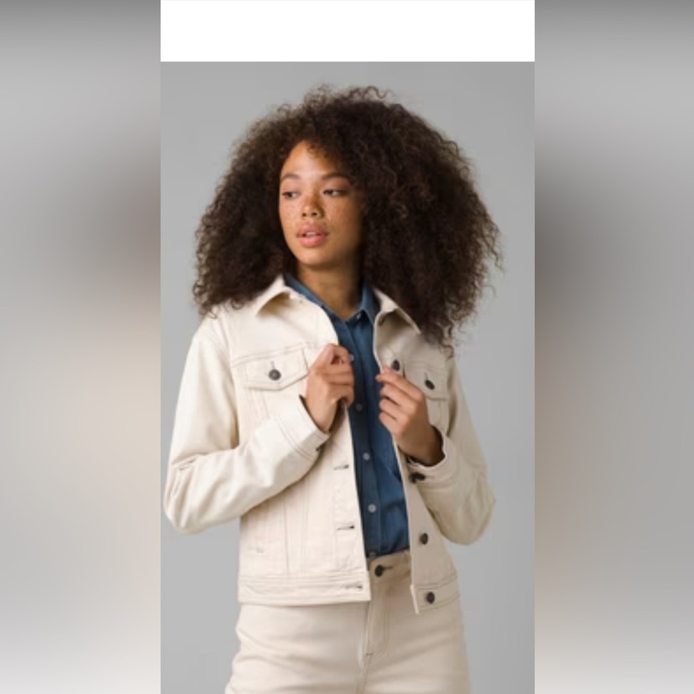 Prana Women's Off-White Denim Jacket